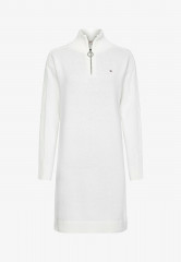 Tommy Hilfiger HALF ZIP Jumper dress ecru HALF ZIP Платье-джемпер экрю