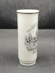 Ваза винтажная &quot;Хинтерцартен (Верхний Шварцвальд)&quot;, в ч/б, фарфор, средняя, 14 см, ГДР, 1970-80гг.