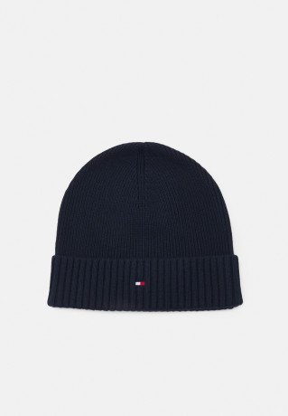 Tommy Hilfiger ESSENTIAL FLAG BEANIE UNISEX Beanie space blue ESSENTIAL FLAG BEANIE UNISEX Шапочка космический синий