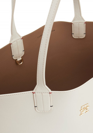 Tommy Hilfiger ICONIC TOMMY  SOLID Tote bag feather white ICONIC TOMMY SOLID Сумка-тоут перо белое