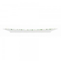 Gmundner Keramik Gmundner Keramik Grungeflammt Platte recheckig 36x15x2,8 cm Gmundner керамическая зеленая пламенная тарелка прямоугольная 36x15x2,8 см