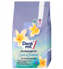 Denkmit Vollwaschmittel Sense of Freshness, 30 Wl, Порошок для белого белья (Германия), интенсивное очищение, защита белизны и аромат свежести, 30 стирок
