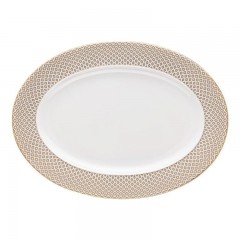 Rosenthal Rosenthal Francis Carreau Beige Platte 34x24,5 cm Rosenthal Francis Carreau Бежевая тарелка 34x24,5 см