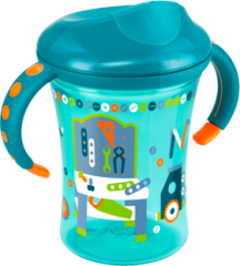 Nuk Чашка для обучения пить Easy Learning Cup Trainer &quot;Werkbank&quot; Petrol, 250 ml, 1 шт