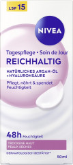 NIVEA Tagespflege Reichhaltig naturliches Argan-Ol + Hyaluronsaure, 50 ml, Нивеа дневной крем SPF 15 гиалуроновая кислота, масло ши, аргановое масло 50 мл