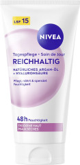 NIVEA Tagespflege Reichhaltig naturliches Argan-Ol + Hyaluronsaure, 50 ml, Нивеа дневной крем SPF 15 гиалуроновая кислота, масло ши, аргановое масло 50 мл