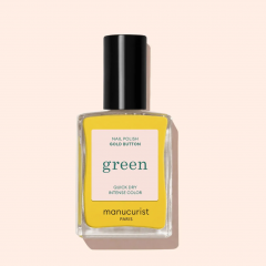 Manucurist Green Nagellack Button 15ml, Лак для ногтей Button (Франция), 15мл, стойкое покрытие без сколов, безопасная растительная формула 9 Free 