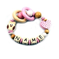 elefantasie Greifling Eule personalisiert mit Namen Игрушечная сова