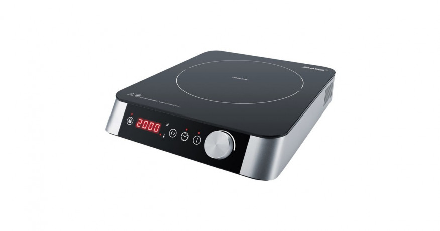 Steba Steba Induktionskochfeld IK 55, Kochplatte schwarz/silber  schwarz/silber Индукционная варочная панель Steba IK 55, конфорка черный/серебристый