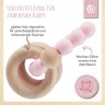 bieco Greifling Holz Natur mit Silikon Kugeln Baby Beissring 7cm Greifring 0 M Beissringe Клатча из натурального дерева с силиконовыми шариками Детское прорезыватель для зубов 7см Захватывающее кольцо 0 М Прорезыватель для зубов