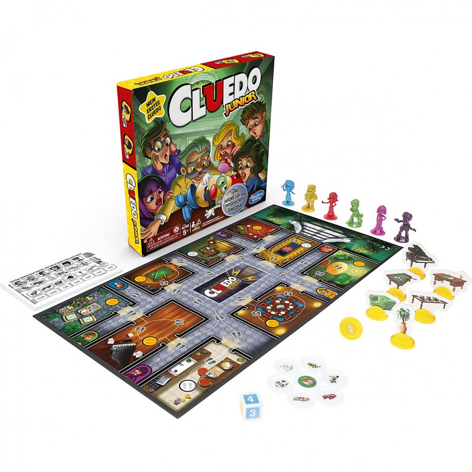 Купить Hasbro Cluedo Junior Brettspiel Клуедо Младший настольная игра в  интернет-магазине Diskontshop.eu Германия всего за 2 607 руб. в