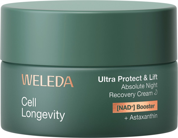 WELEDA Cell Longevity Ultra Protect & Lift Absolute Night Cream, 50 ml, Ночной крем для лица Ultra Protect & Lift с астаксантином и NAD+ Booster, 50 мл