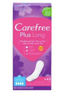 Carefree Slipeinlage Plus Long mit Frischeduft, 40 St, Карефри Прокладки ежедневные удлиненные Плюс с ароматом, 40 шт, 2 упаковки (80 шт)