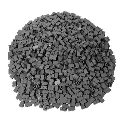 LEGO LEGO Steine 1x2 Dunkelgrau  - bricks 3004  - 250x LEGO Bricks 1x2 Темно-серый — кубики 3004 — 250x