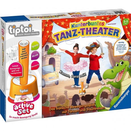 Ravensburger tiptoi Wissen Quizzen active Set Kunterbuntes Tanz-Theater tiptoi Knowledge Quizzes active Set Красочный танцевальный театр