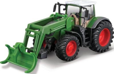 Bburago Bburago 10 cm Traktor Fendt mit Holzgreifer Трактор Bburago 10 см Fendt с захватом для бревен