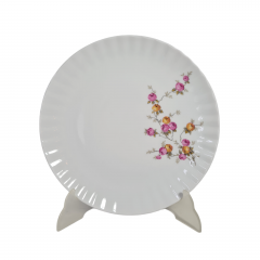 Тарелка винтажная Wundsiedel Bavaria с розочками, 24 см, Германия, 1970-80гг.