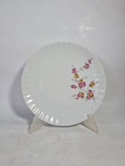 Тарелка винтажная Wundsiedel Bavaria с розочками, 24 см, Германия, 1970-80гг.