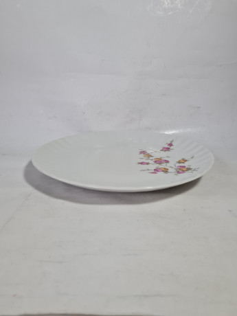 Тарелка винтажная Wundsiedel Bavaria с розочками, 24 см, Германия, 1970-80гг.