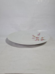 Тарелка винтажная Wundsiedel Bavaria с розочками, 24 см, Германия, 1970-80гг.