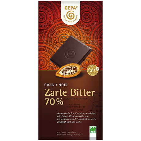 Gepa Органический темный шоколад 70% Био-шоколад 100г