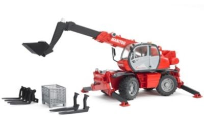 Bruder BRUDER 2129 Manitou Teleskopstabler MRT 2150 m. Zubehor Телескопический погрузчик BRUDER 2129 Manitou MRT 2150 с аксессуарами