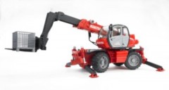 Bruder BRUDER 2129 Manitou Teleskopstabler MRT  2150 m. Zubehor Телескопический погрузчик BRUDER 2129 Manitou MRT 2150 с аксессуарами