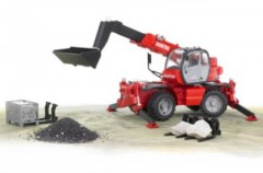 Bruder BRUDER 2129 Manitou Teleskopstabler MRT  2150 m. Zubehor Телескопический погрузчик BRUDER 2129 Manitou MRT 2150 с аксессуарами