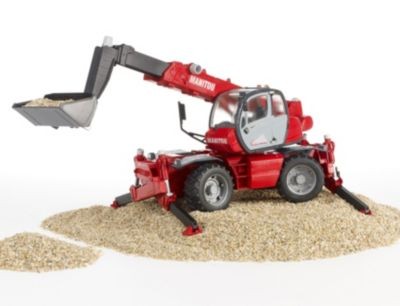 Bruder BRUDER 2129 Manitou Teleskopstabler MRT 2150 m. Zubehor Телескопический погрузчик BRUDER 2129 Manitou MRT 2150 с аксессуарами