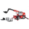 Bruder BRUDER 2129 Manitou Teleskopstabler MRT 2150 m. Zubehor Телескопический погрузчик BRUDER 2129 Manitou MRT 2150 с аксессуарами