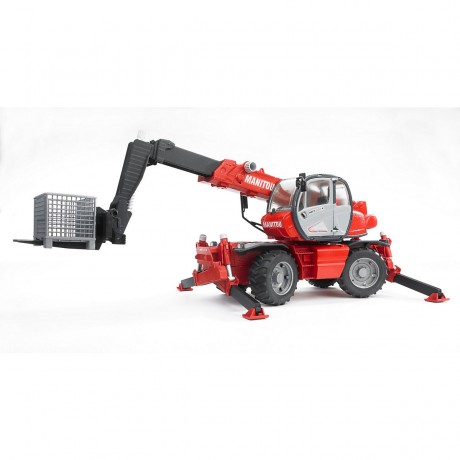 Bruder BRUDER 2129 Manitou Teleskopstabler MRT 2150 m. Zubehor Телескопический погрузчик BRUDER 2129 Manitou MRT 2150 с аксессуарами
