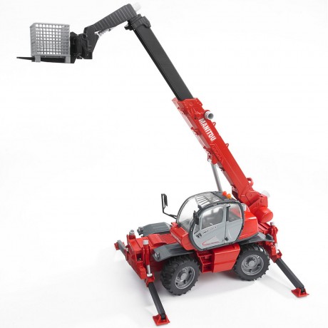 Bruder BRUDER 2129 Manitou Teleskopstabler MRT 2150 m. Zubehor Телескопический погрузчик BRUDER 2129 Manitou MRT 2150 с аксессуарами