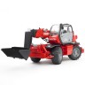 Bruder BRUDER 2129 Manitou Teleskopstabler MRT 2150 m. Zubehor Телескопический погрузчик BRUDER 2129 Manitou MRT 2150 с аксессуарами
