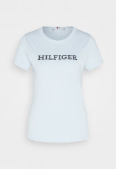 Tommy Hilfiger SLIM Print T-shirt breezy blue SLIM Футболка с принтом свежий синий
