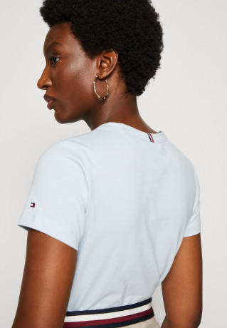 Tommy Hilfiger SLIM Print T-shirt breezy blue SLIM Футболка с принтом свежий синий