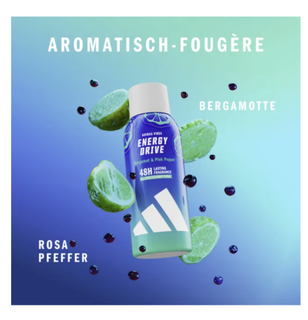 adidas Vibes Energy Drive All Over Deo Bodyspray, Дезодорант-спрей для тела Vibes Energy Drive All Over 150 мл