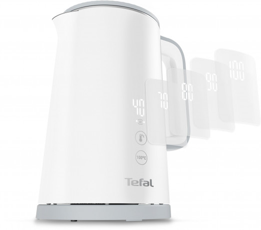 Tefal Tefal Wasserkocher KO6931, 1,5 l, 1800 W, 5 Temperaturstufen; Warmhaltefunktion; 360° drehbar; Live-Temperatur  Чайник Tefal KO6931, 1,5 л, 1800 Вт, 5 температурных режимов; функция поддержания тепла; поворот на 360°; Текущая температура