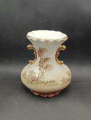 Ваза винтажная средняя Arzberg &quot;Два юноши&quot;, фарфор, 16 х 13 см, Германия, 1970-90гг.