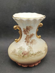 Ваза винтажная средняя Arzberg &quot;Два юноши&quot;, фарфор, 16 х 13 см, Германия, 1970-90гг.