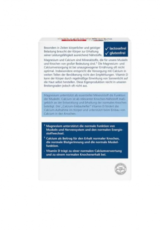 Doppelherz Magnesium + Calcium + D3 Tabletten 120st, Тройная формула: Магний Кальций D3, 120шт