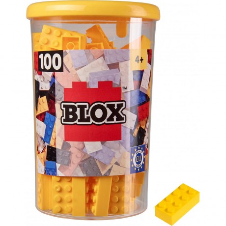 Simba Blox 100 gelbe 8er Steine in Dose Simba Blox 100 желтых 8 кирпичей в жестяной банке