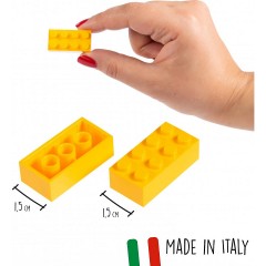 Simba Blox 100 gelbe 8er Steine in Dose Simba Blox 100 желтых 8 кирпичей в жестяной банке