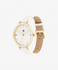 Tommy Hilfiger GP CASE (WHITE ENAMEL BEZEL)/ WHITE DIAL WITH GP ACCENTS/ WHITE Watch white КОРПУС GP (БЕЗЕЛЬ С БЕЛОЙ ЭМАЛЬЮ)/ БЕЛЫЙ ЦИФЕРБЛАТ С АКЦЕНТАМИ GP/ БЕЛЫЙ Часы белый