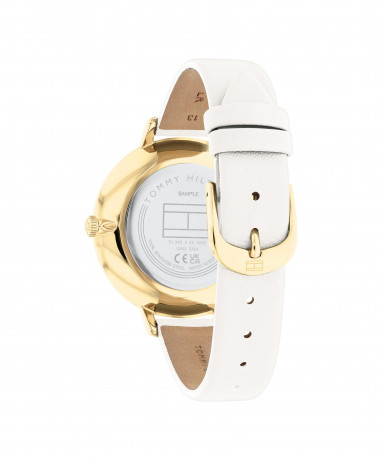 Tommy Hilfiger GP CASE (WHITE ENAMEL BEZEL)/ WHITE DIAL WITH GP ACCENTS/ WHITE Watch white КОРПУС GP (БЕЗЕЛЬ С БЕЛОЙ ЭМАЛЬЮ)/ БЕЛЫЙ ЦИФЕРБЛАТ С АКЦЕНТАМИ GP/ БЕЛЫЙ Часы белый