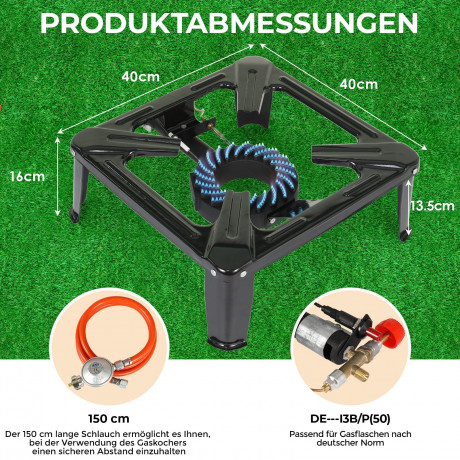 Femor Femor Gaskocher Camping Gas-Hockerkocher Outdoor Campingkocher Industrial Hockerkocher  Газовая плита Femor, газовая плита-табурет для кемпинга, уличная походная плита, промышленная табурет-печь