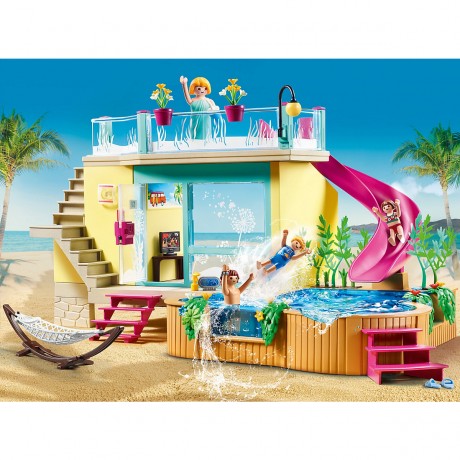 PLAYMOBIL PLAYMOBIL 70435 Bungalow mit Pool PLAYMOBIL 70435 Бунгало с бассейном