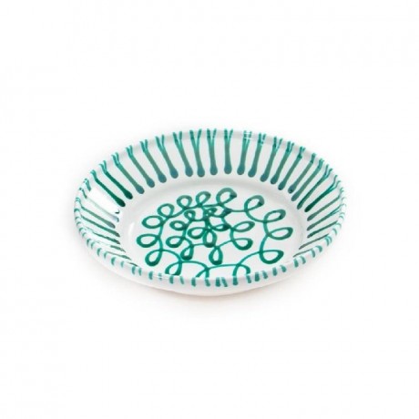 Gmundner Keramik Gmundner Keramik Grungeflammt Reifschussel ohne Henkel d: 28 cm / h: 6,6 cm Чаша для глазури зеленого пламени Gmundner Ceramics без ручки d: 28 см / высота: 6,6 см