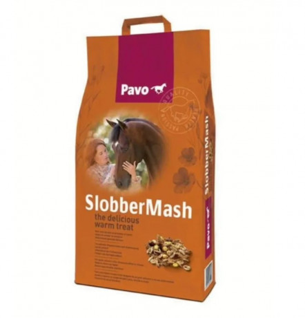 Pavo SlobberMash корм для лошадей (Нидерланды), 6 кг, мэш, быстрое восстановление и поддержка пищеварения, с льняным семенем, легкоусвояемый, теплый корм