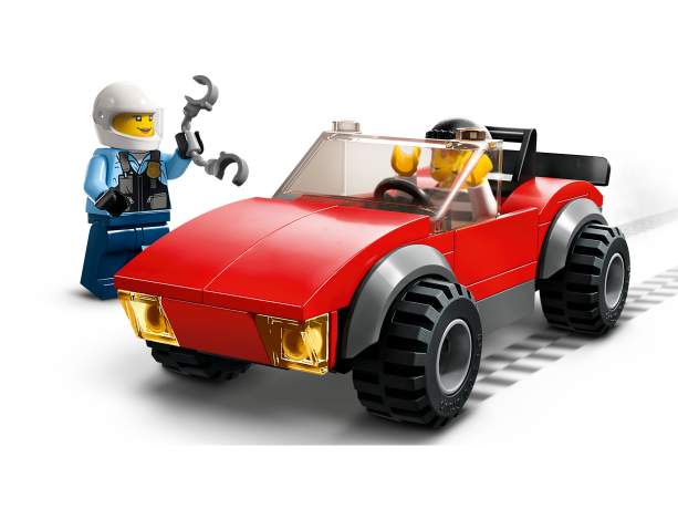 Lego Verfolgungsjagd mit dem Polizeimotorrad Полицейская погоня на мотоцикле