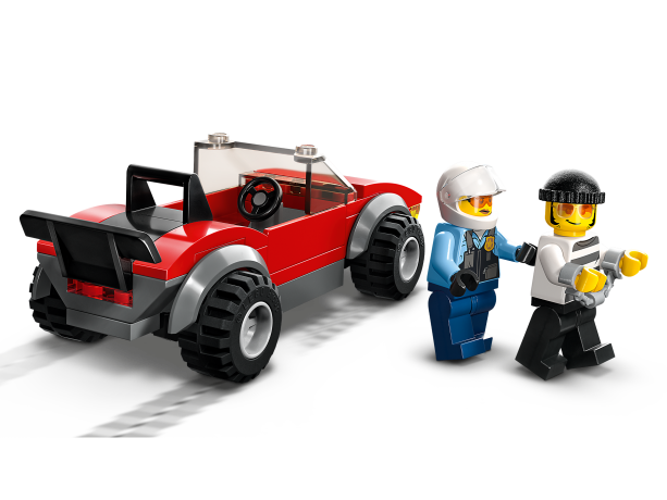 Lego Verfolgungsjagd mit dem Polizeimotorrad Полицейская погоня на мотоцикле